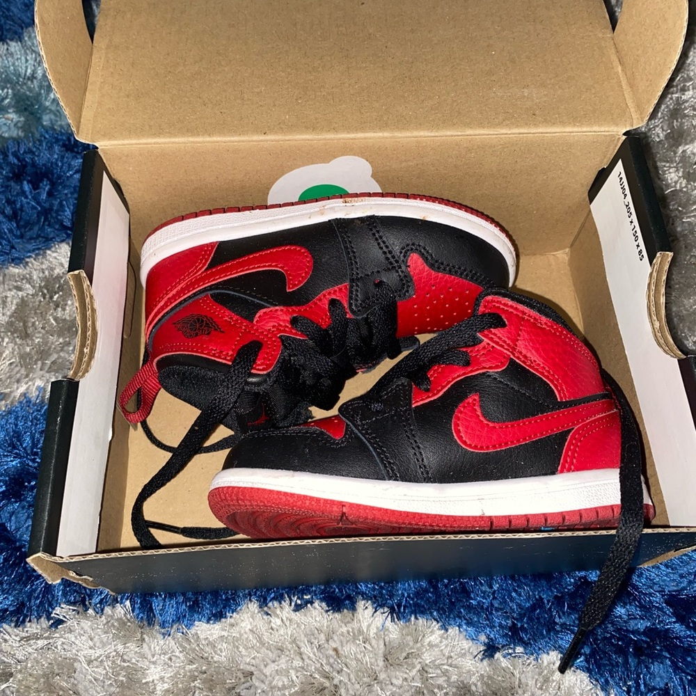 Jordan 1 Mid Banned 7c Toddler